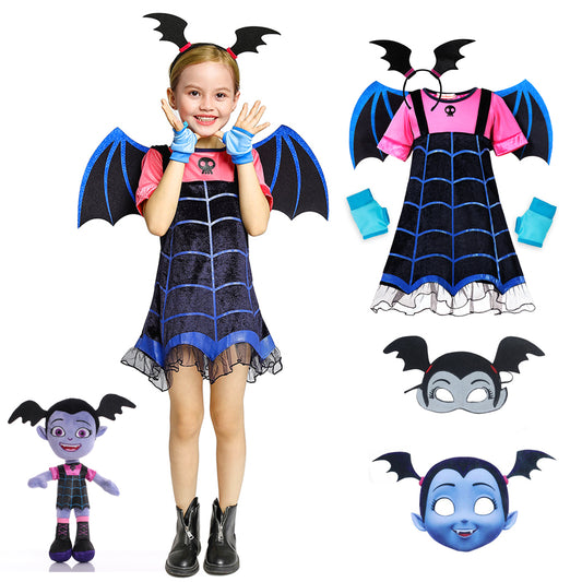 Disney Vampirina Cosplay Princess Dress Costume