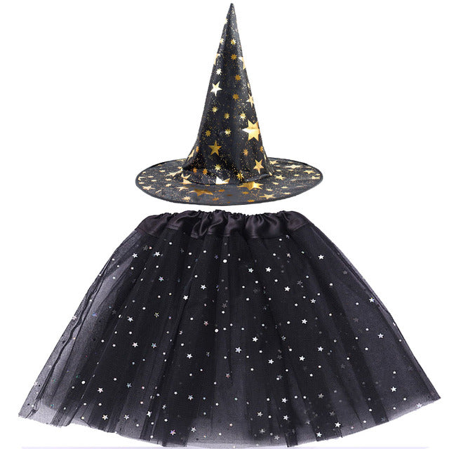 Spider Web Tutu Cobweb Skirt Witch Wizard Hat Tulle Outfits
