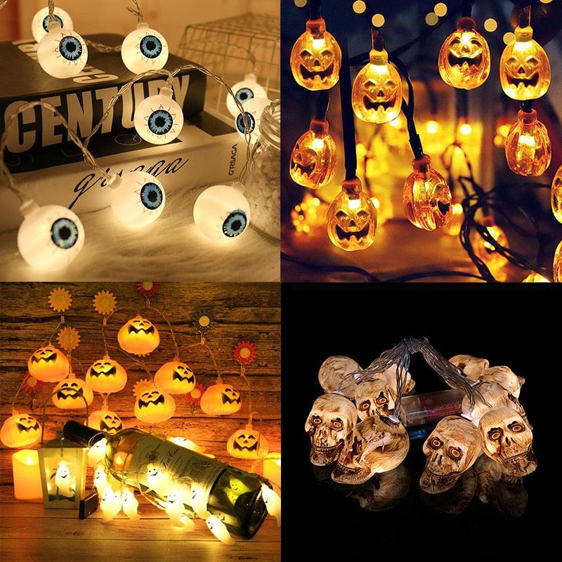 10Led Halloween Pumpkin Ghost Skeletons - All Halloween Costumes