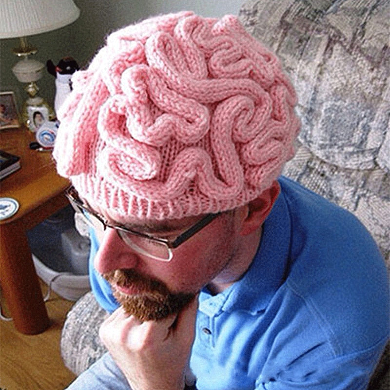 Spoof Horror Brain Hat Halloween Beanie Adult Cap