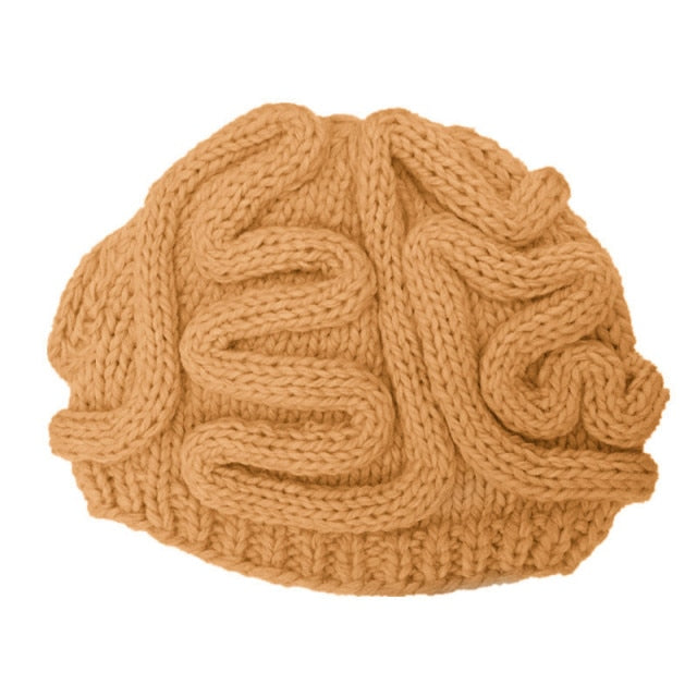 Spoof Horror Brain Hat Halloween Beanie Adult Cap