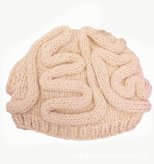 Spoof Horror Brain Hat Halloween Beanie Adult Cap