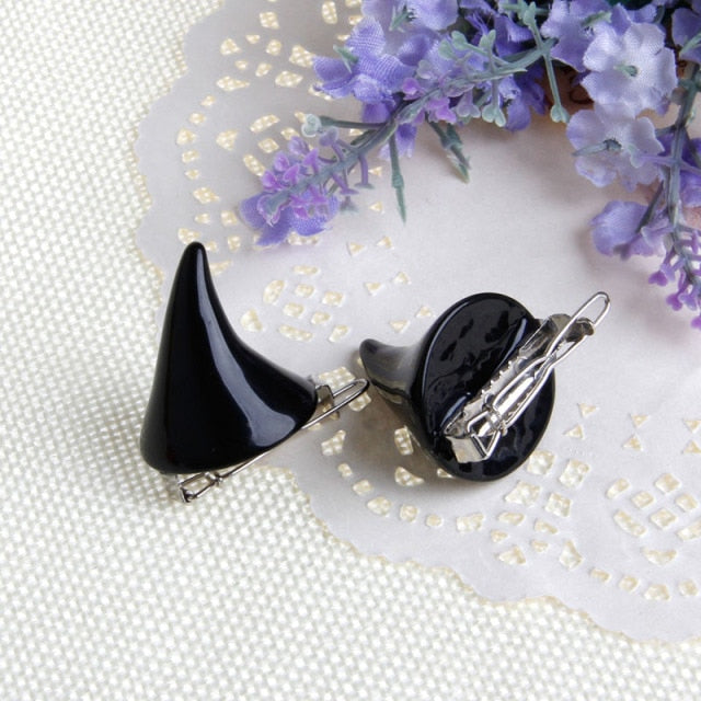 Stereo Devil Horn Ear Clip For Halloween