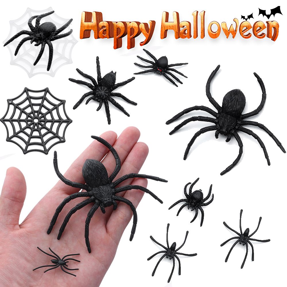 Black Spider Halloween Decoration Toy