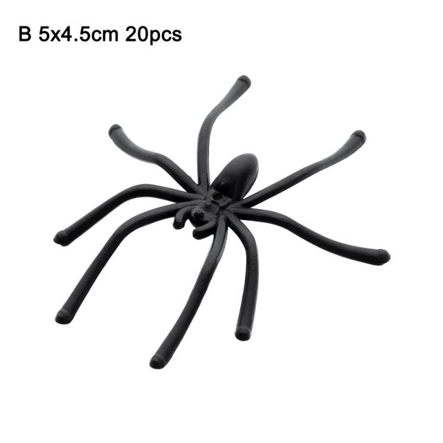 Black Spider Halloween Decoration Toy