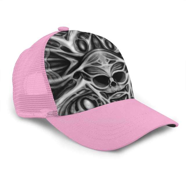 Biomechanical Skull Printed Cap