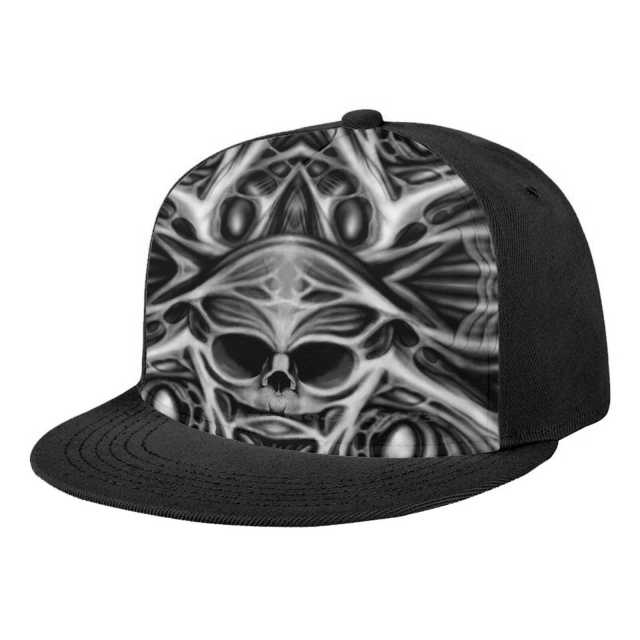 Biomechanical Skull Printed Cap