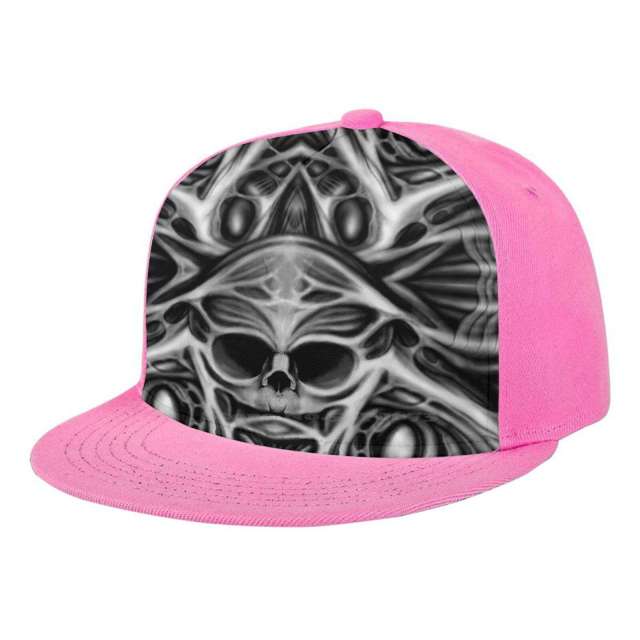 Biomechanical Skull Printed Cap