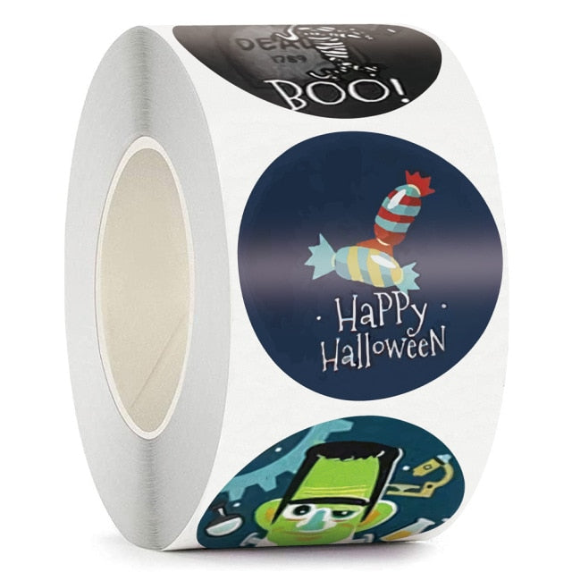 Pumpkin Bat Sealing Sticker Happy Halloween