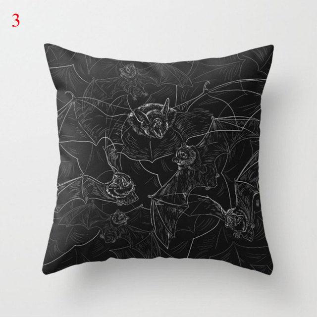 Anime Cushion Cover White Ghost Skull Pumpkin - All Halloween Costumes
