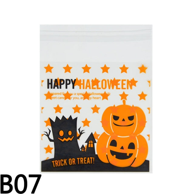 Candy Bag Pumpkin Ghost Cookie