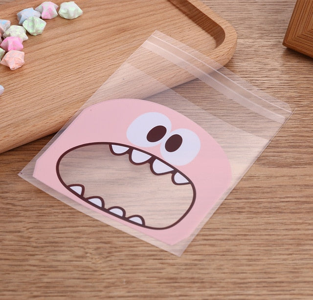 Cute Big Teeth Plastic Bags