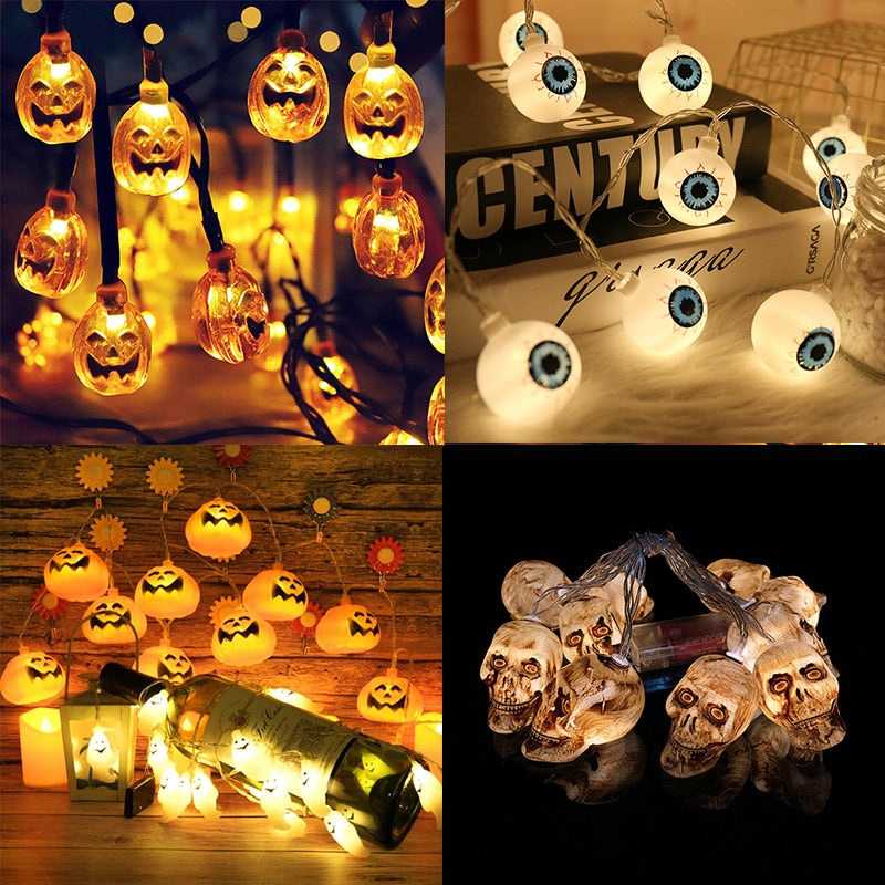Halloween Pumpkin Ghost Skeletons Bat Spider