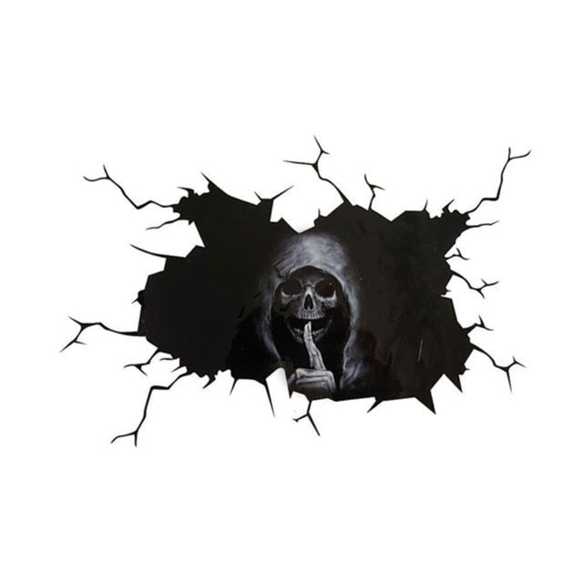 Car Decal Sticker 3D Scary Skull Sticker