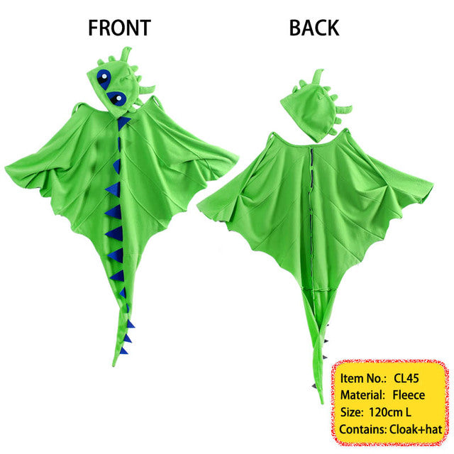 Dragon Cloak With Hat Halloween Costumes