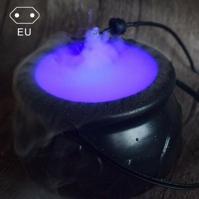 Halloween Witch Pot Smoke Machine Fog Maker