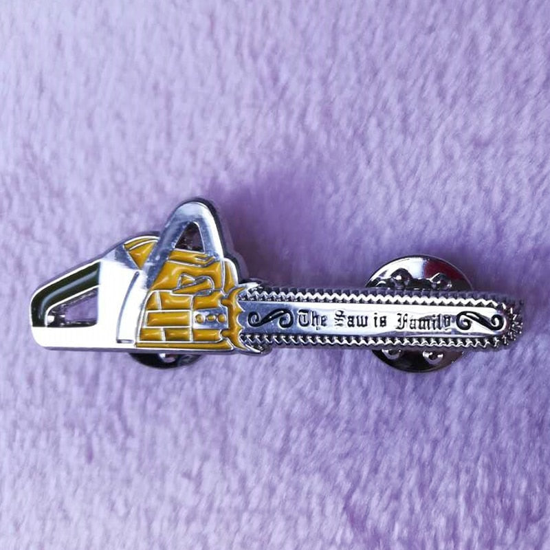 Halloween Texas chainsaw massacre Saw Horror Icons Enamel Pin accessory