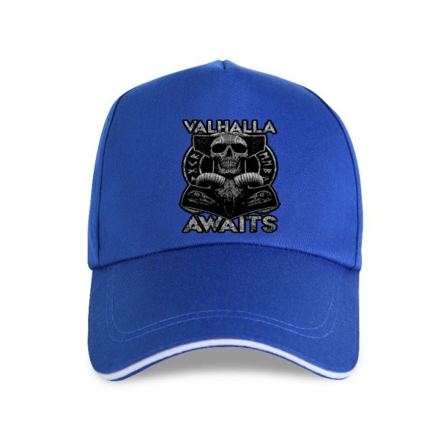 Valhalla Awaits Horror Skull Printed Cap