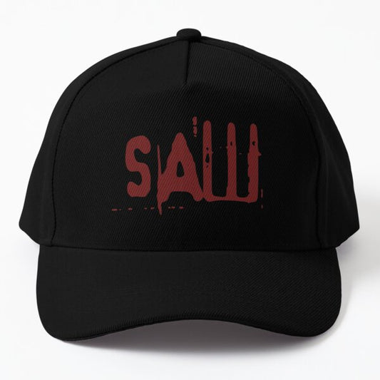 Saw Horror Movie Logo Spiral  Baseball Cap