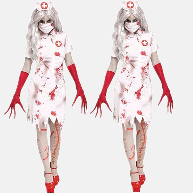 Women Halloween Party Horror Scary Costume Clothing for adults