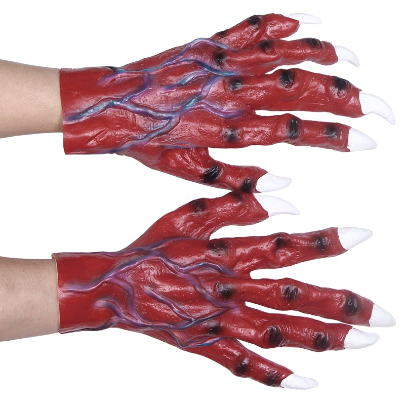 Monster Themed Halloween Gloves for adults