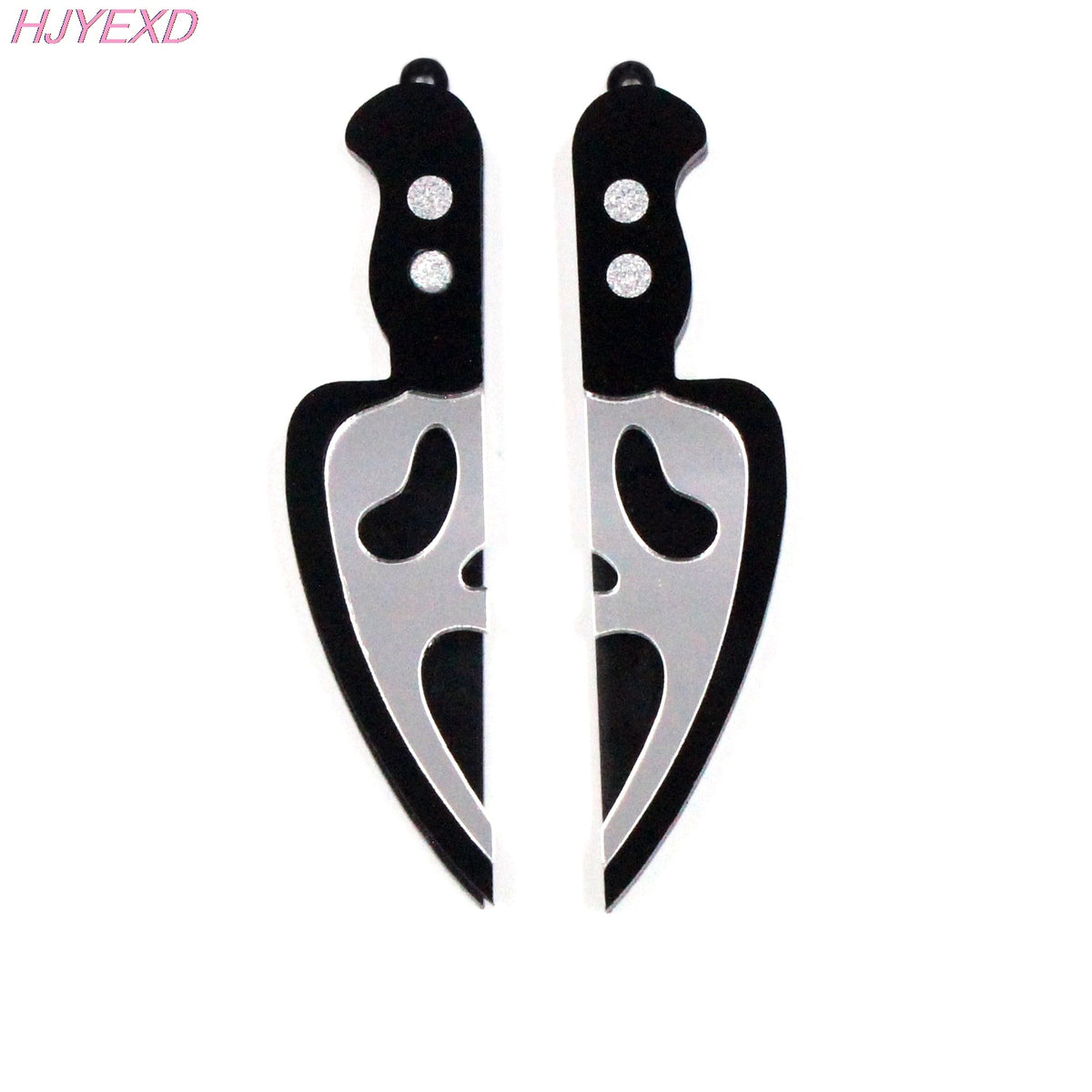 Halloween Earrings Acrylic Knife Ghost Skull For Dangle Earrings accessory