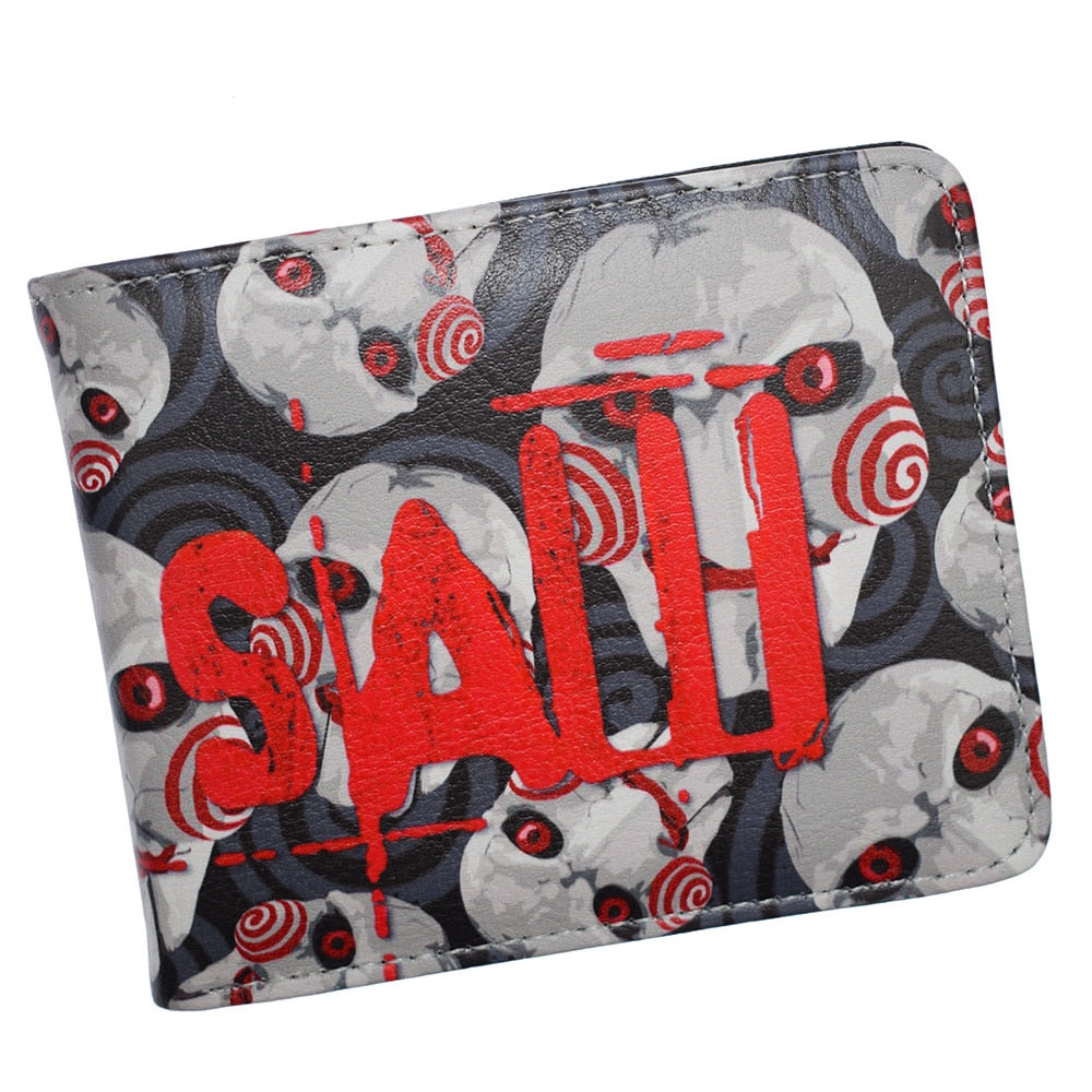 Saw Movie Themed Wallet With Coin Pocket