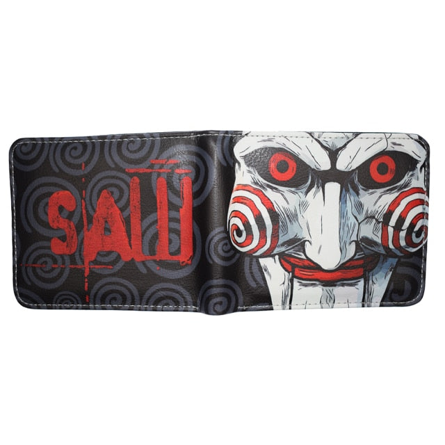 Saw Movie Themed Wallet With Coin Pocket