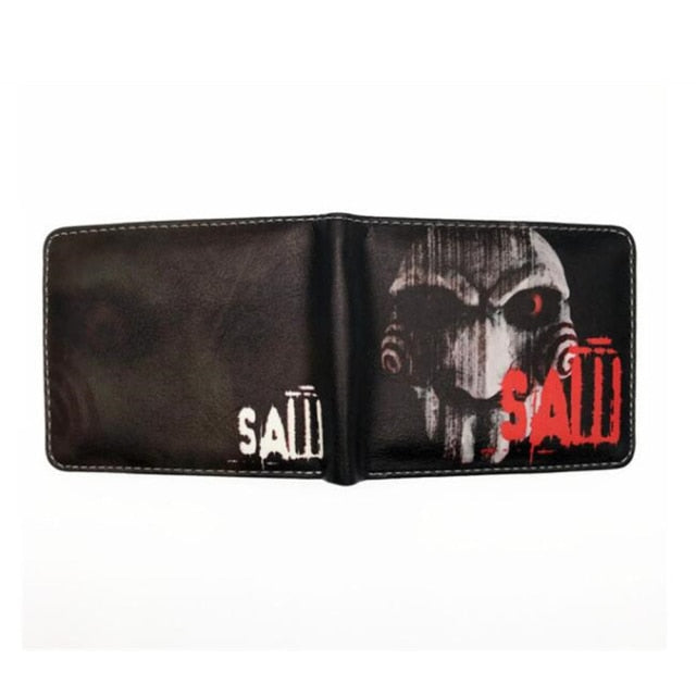 Saw Movie Themed Wallet With Coin Pocket