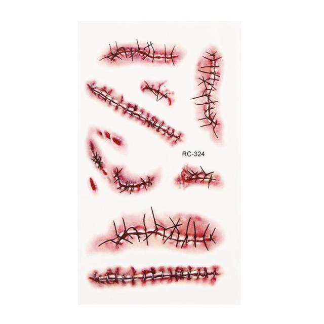 Temporary Wound Tattoo For Halloween
