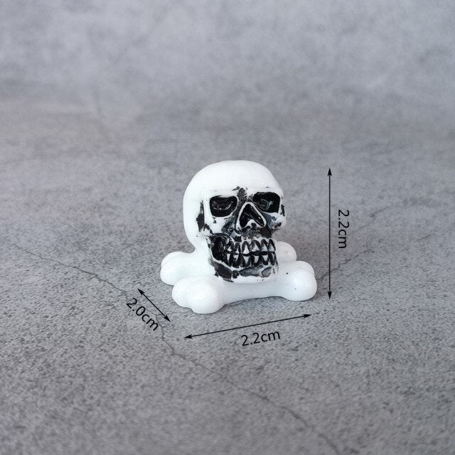 Skull Coffin Halloween Decor Figure Resin Craft