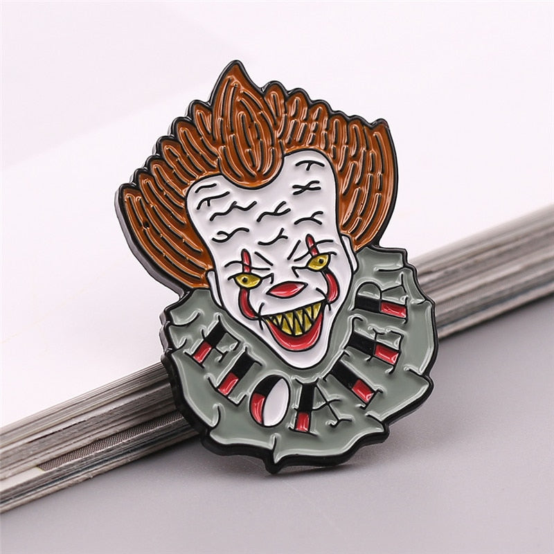 Halloween New IT Movie Themed Clown Pin accessory