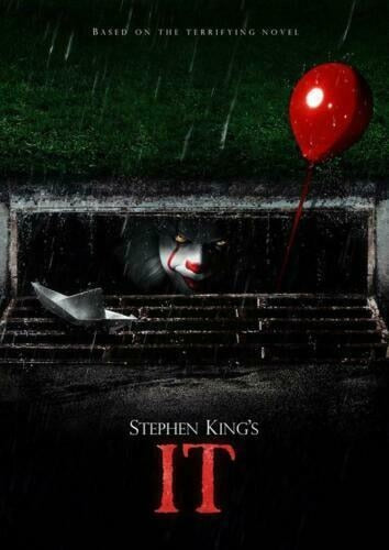 Halloween IT MOVIE Pennywise Art Film Print Silk Poster