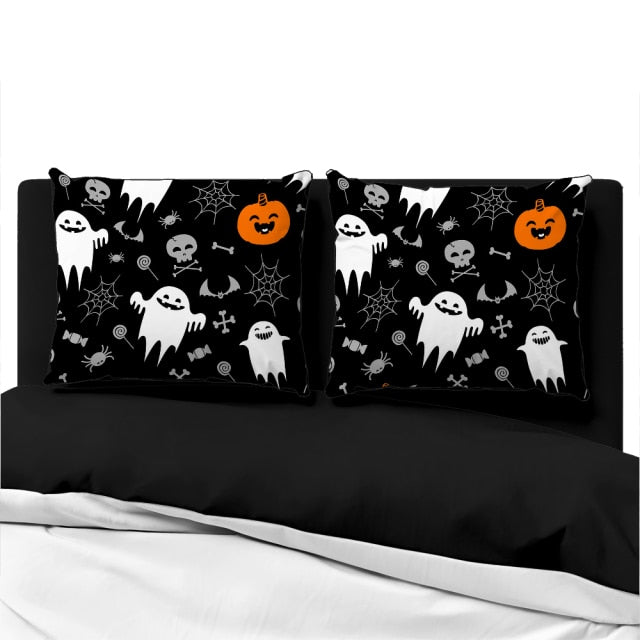 Cartoon Luxury Halloween Cushion Cover