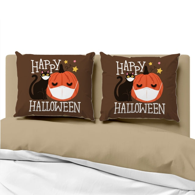 Cartoon Luxury Halloween Cushion Cover