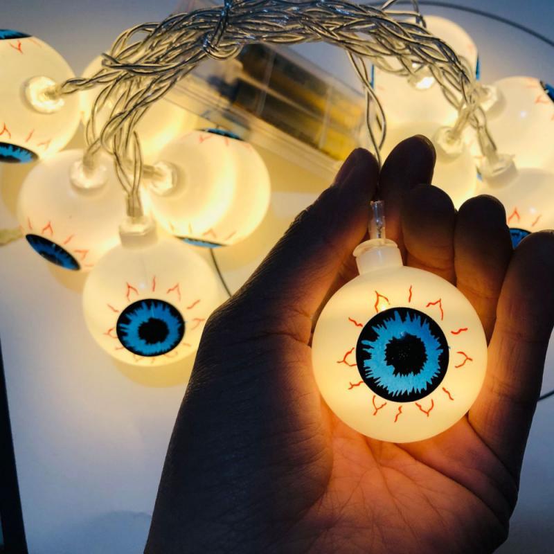 Eyeball Shaped String Lights For Halloween Decoration