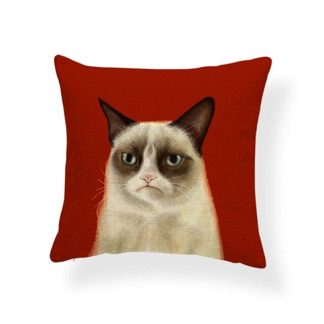 Animal Cat Cushion Cover Halloween Horror - All Halloween Costumes
