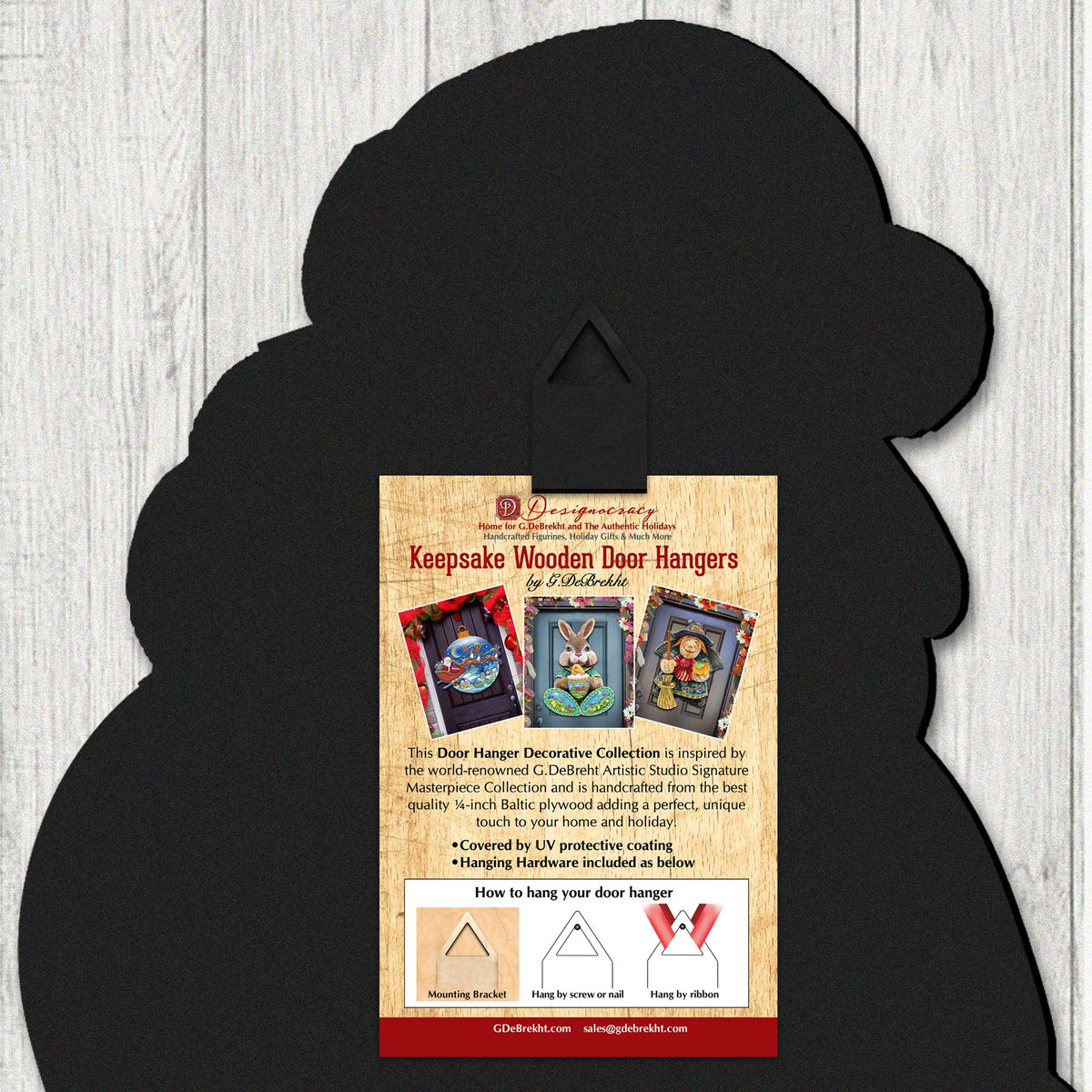 Skeleton Coffin Halloween Door Hanger by G.DeBrekht