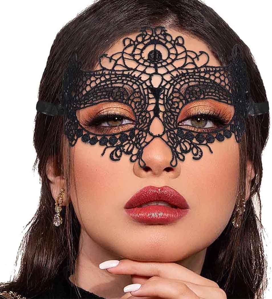 Black Lace Masquerade Eye Mask
