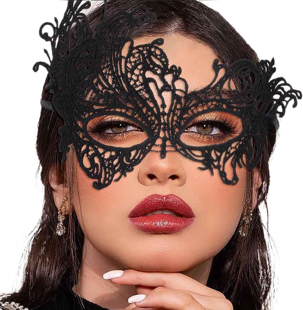 Black Lace Masquerade Eye Mask
