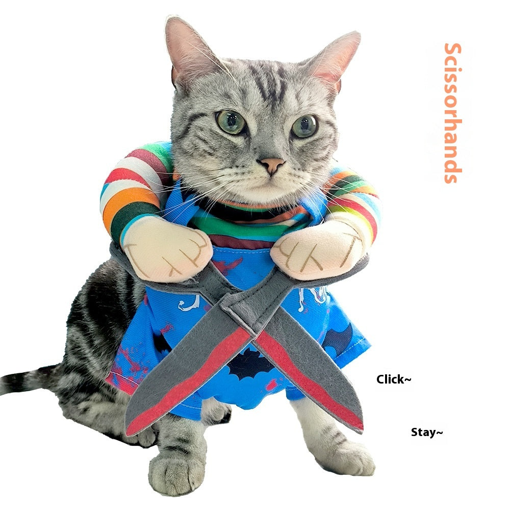 Scissor-Hands Character Costume for Pets