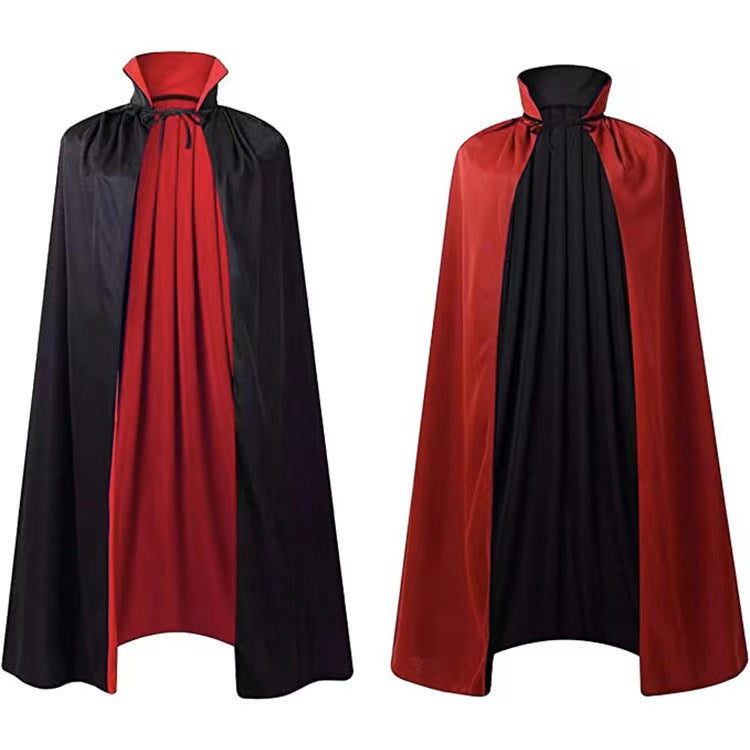 Hooded Satin Halloween Costume Cloak