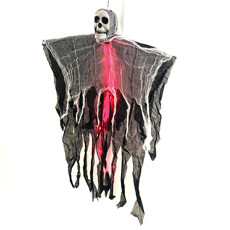 Light-Up Hanging Ghost for Halloween, 85 cm