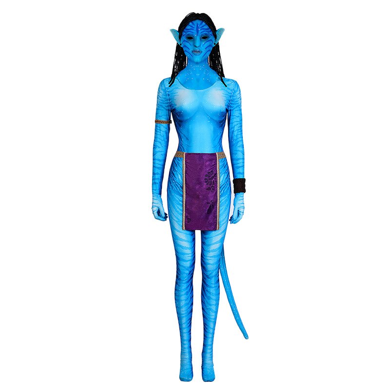 Movie Avatar Halloween Cosplay Costume for Adults and Kids