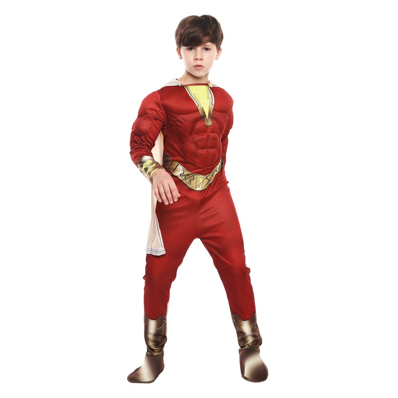 Child Justice Superhero Muscle Jumpsuit Costume
