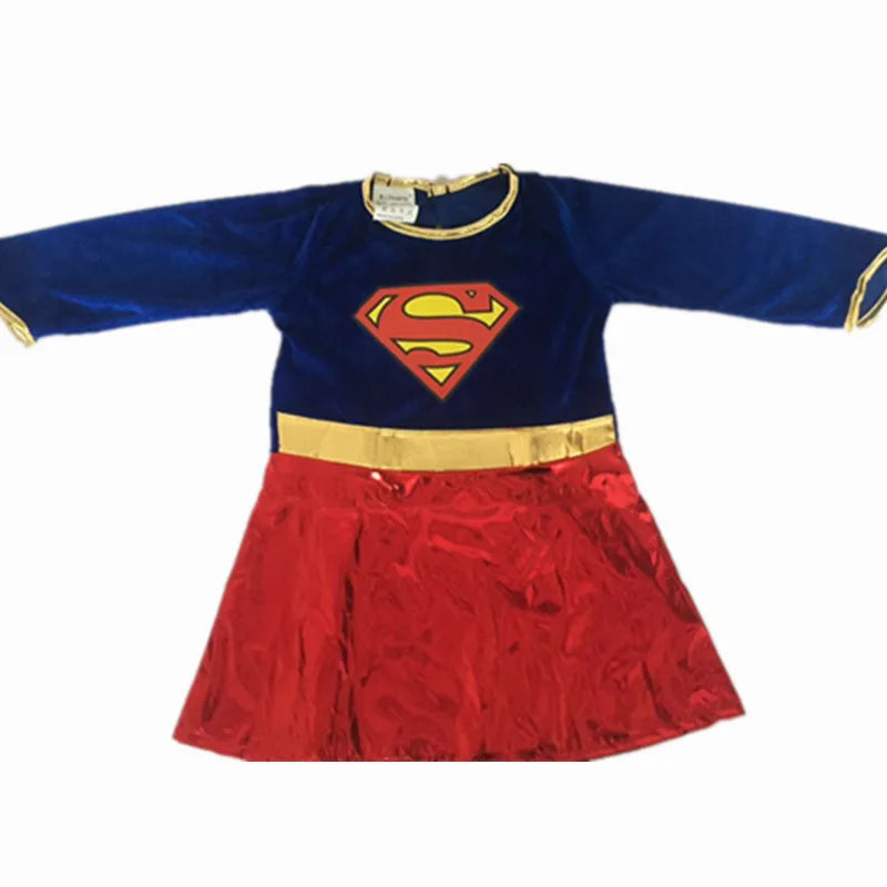 Superwoman & Supergirl Cosplay Dress Costume Set