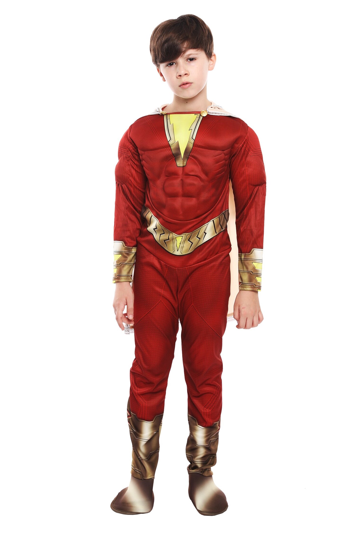 Child Justice Superhero Muscle Jumpsuit Costume