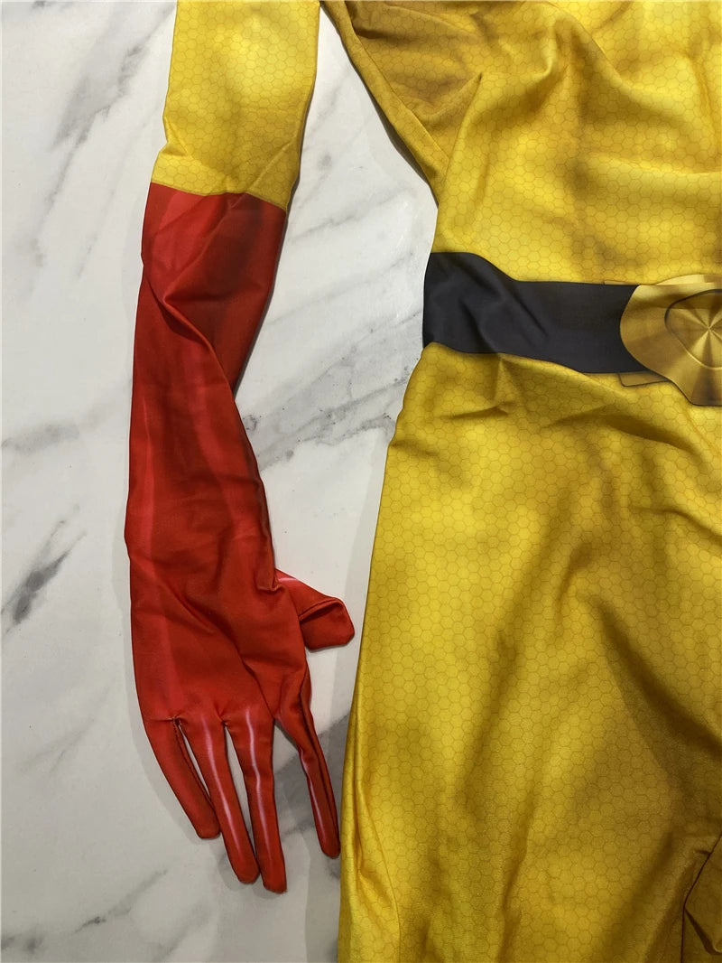 One Punch Man Saitama Cosplay Costume with Cape