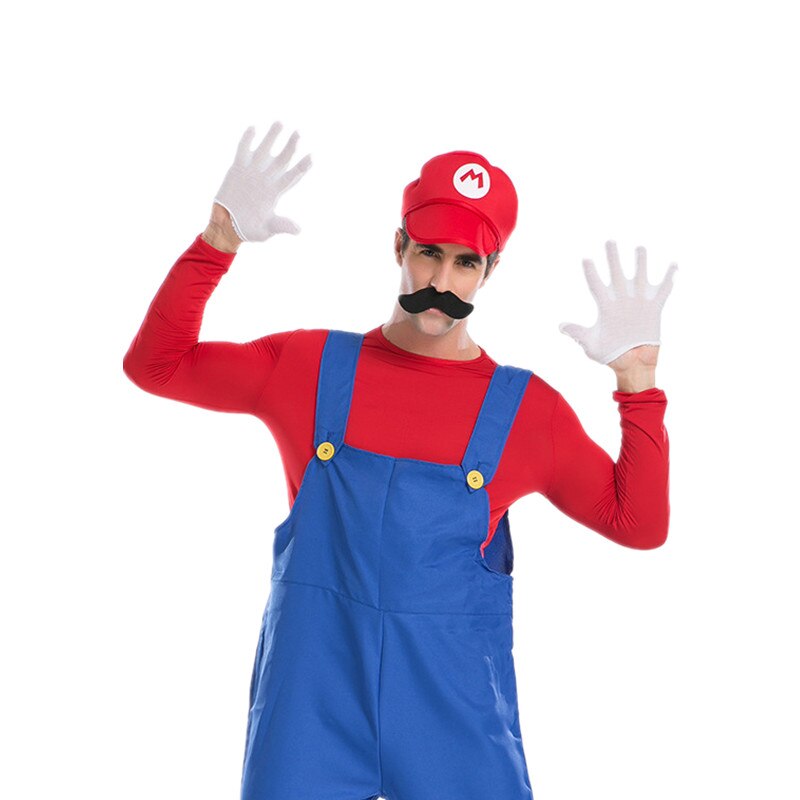 Super Game Cosplay Costume Luigi Bros Plumber