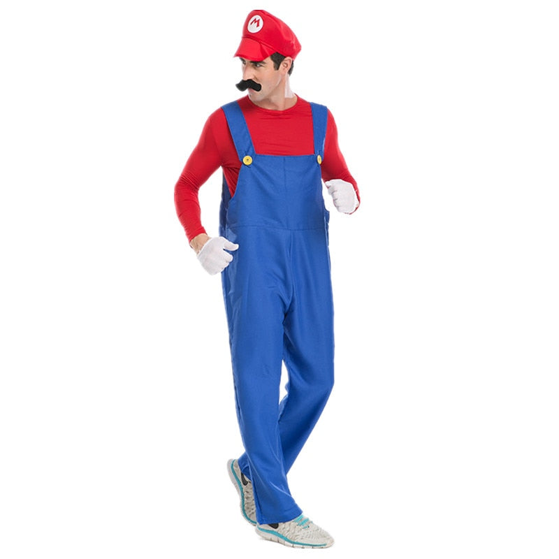 Super Game Cosplay Costume Luigi Bros Plumber